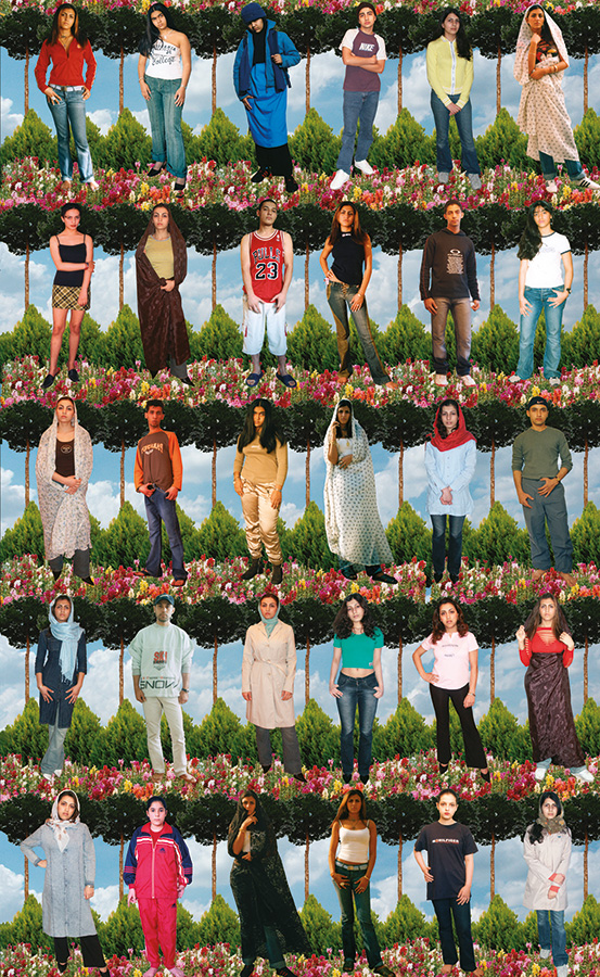 Photomontage, garden
